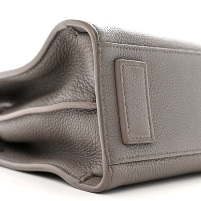 Grained Calfskin Nano Supple Sac De Jour Fog