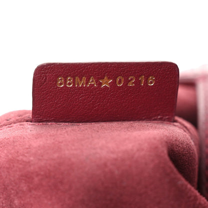 Calfskin Macrocannage Medium Toujours Vertical Tote Burgundy