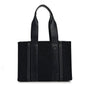 Felt Shiny Calfskin Medium Woody Ribbon Tote Obscure Navy