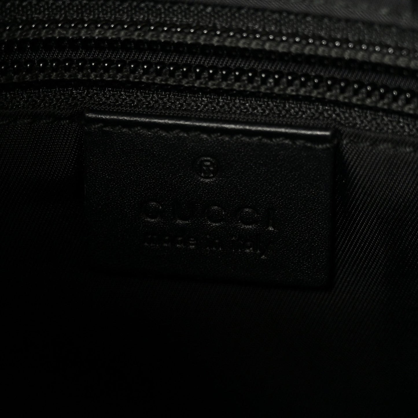 GG Supreme Monogram Web Messenger Bag Black