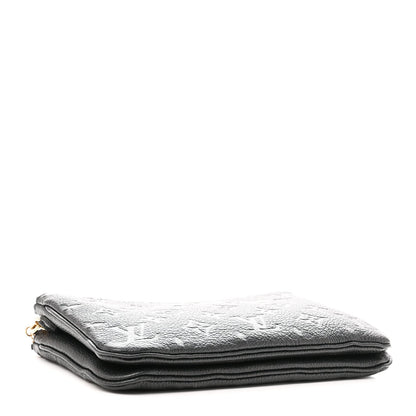 Empreinte Double Zip Pochette Black