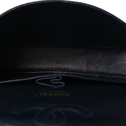 Caviar Quilted Small Double Flap Navy