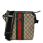 GG Supreme Monogram Web Messenger Bag Black