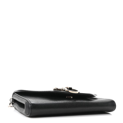 Sugar Goatskin Obsedia Chain Shoulder Bag Black