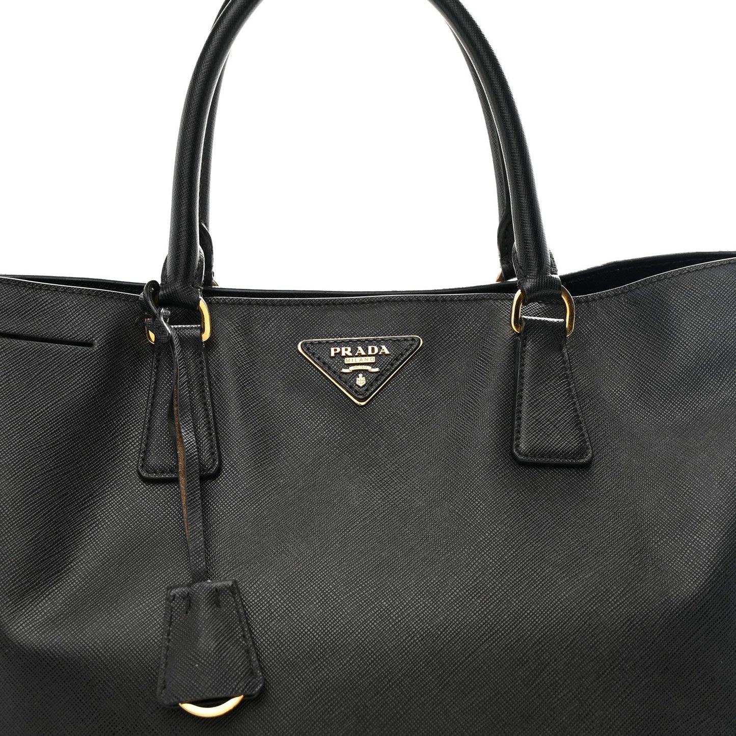 Saffiano Lux Large Tote Black