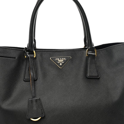 Saffiano Lux Large Tote Black