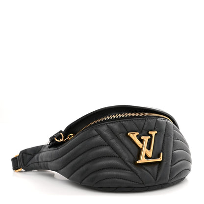 Calfskin Quilted New Wave Bumbag Black