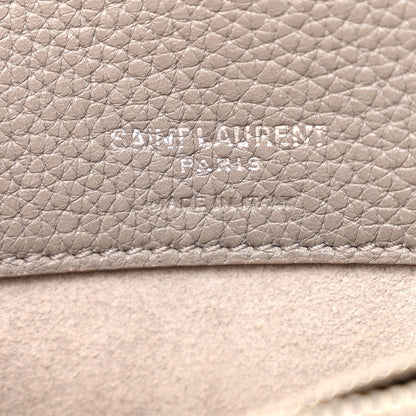 Grained Calfskin Nano Supple Sac De Jour Fog