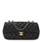 Caviar Quilted East West Flap Black