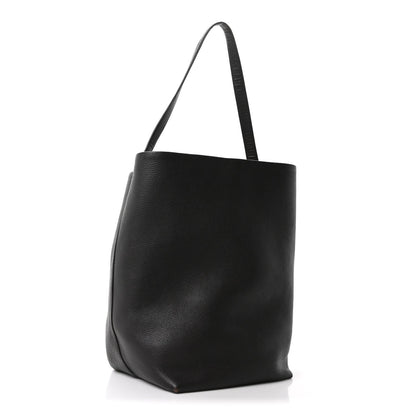 Grained Calfskin Large N/S Park Tote Brown