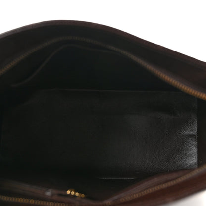 Caviar Quilted Medallion Tote Dark Brown