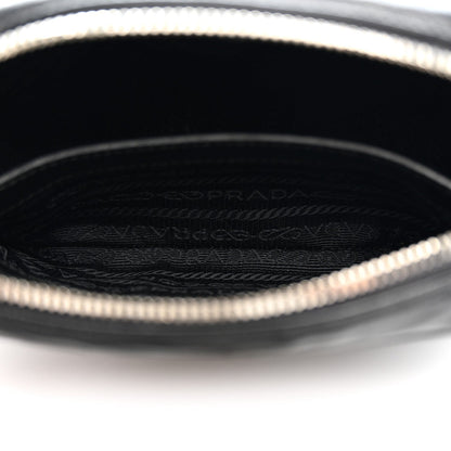 Soft Calfskin Diagramme Camera Bag Black