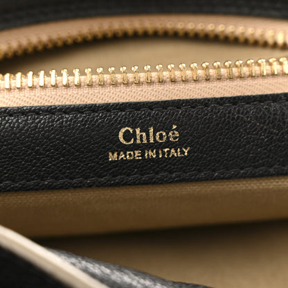 Goatskin Large Dalston Satchel Black