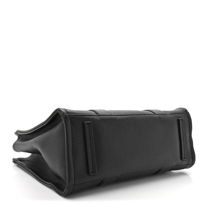 Grained Calfskin Medium The Tote Bag Black