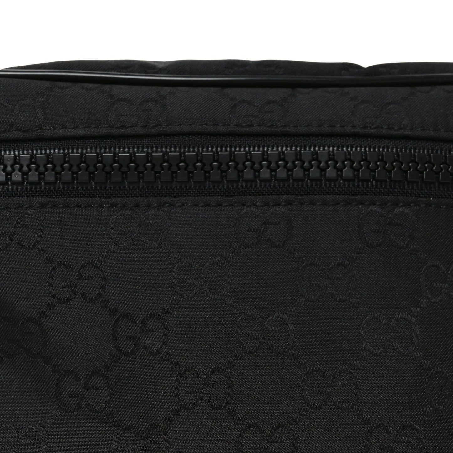 Nylon Monogram Fanny Pack Belt Bag Black