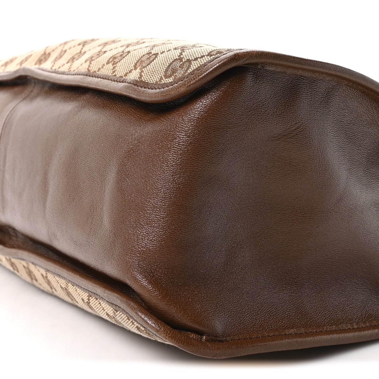 Monogram New Sakai Calfskin Lux Horsebit 1955 Tote Bag Beige Ebony Brown Sugar