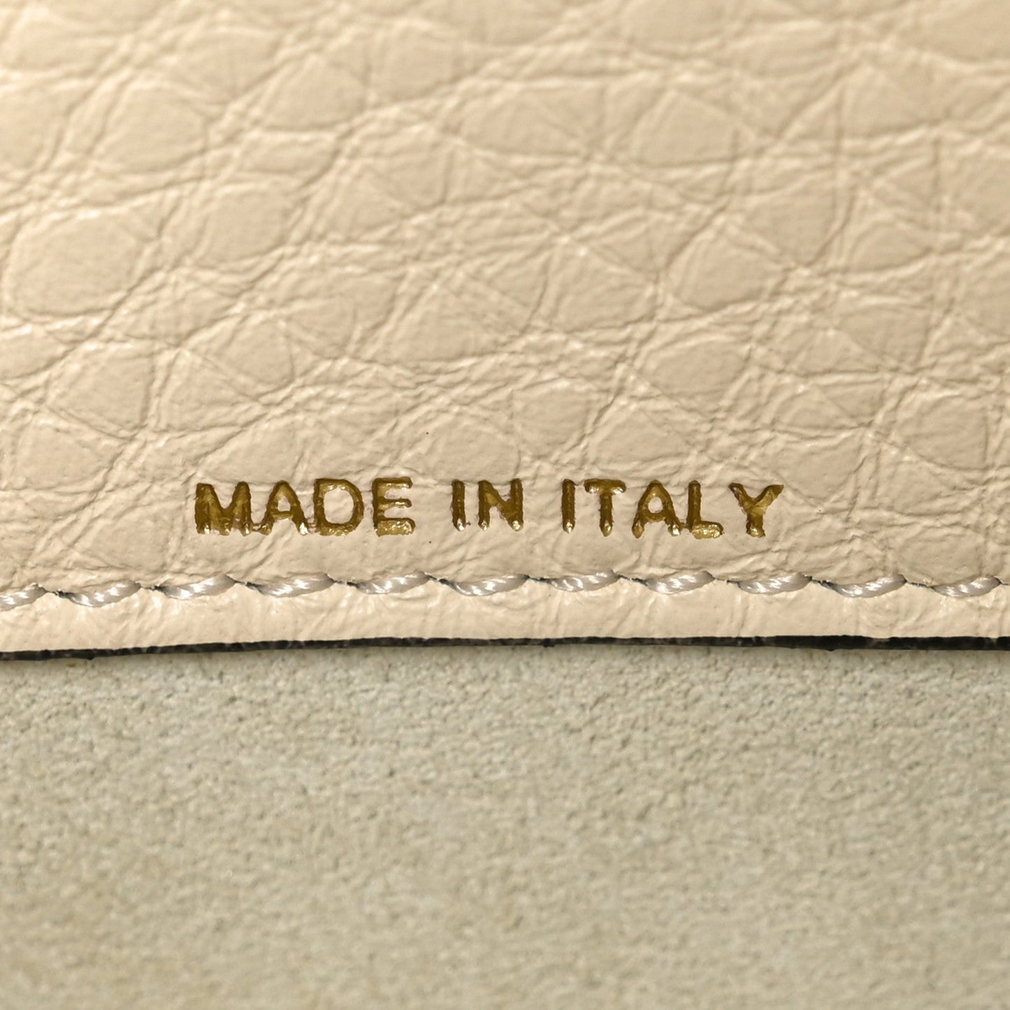 Soft Grainy Calfskin Alltime Shoulder Bag White