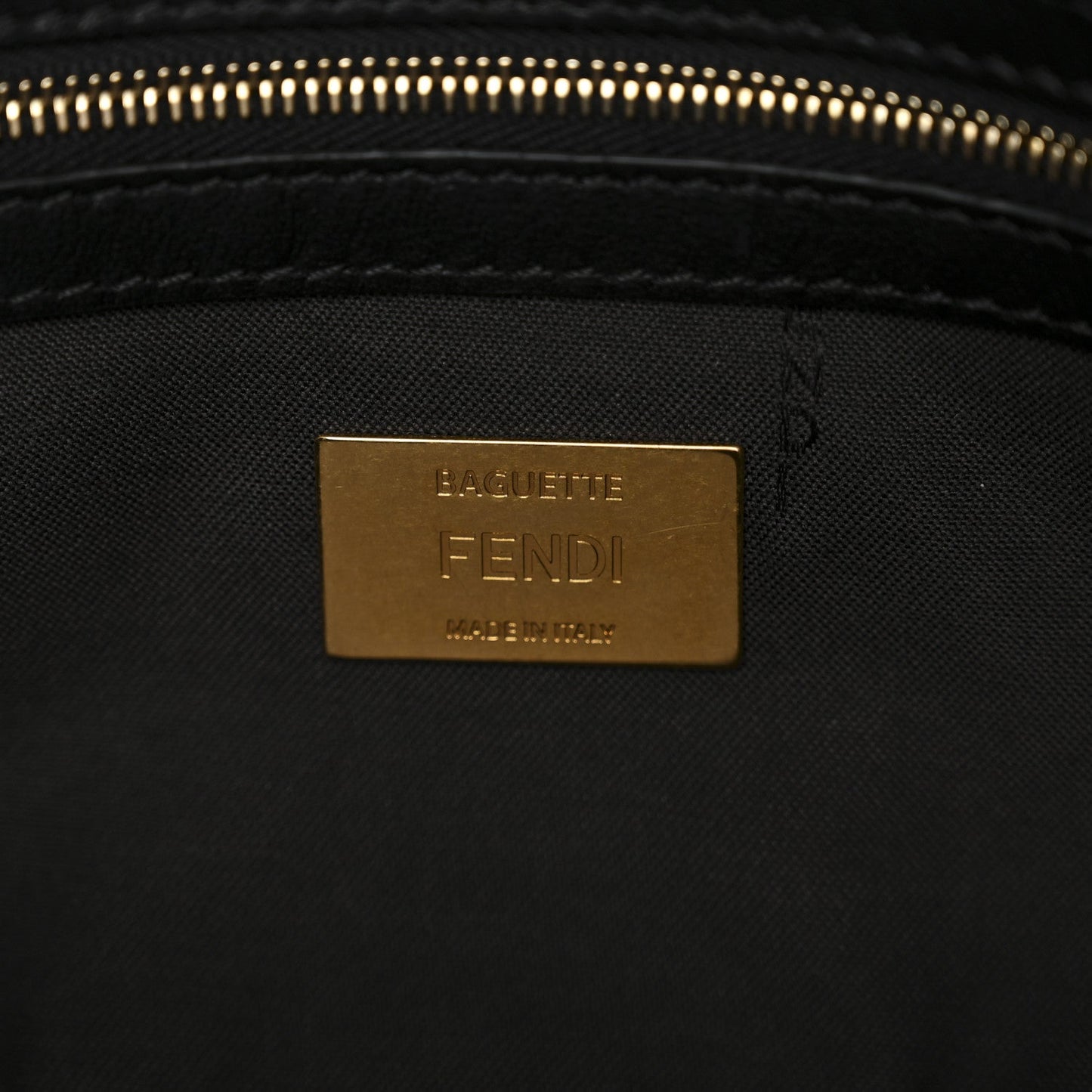 Shearling Vitello Dolce Macro FF 1974 Baguette Tobacco Black