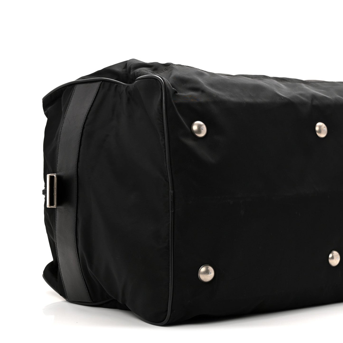 Tessuto Nylon Saffiano Viaggio Duffle Black