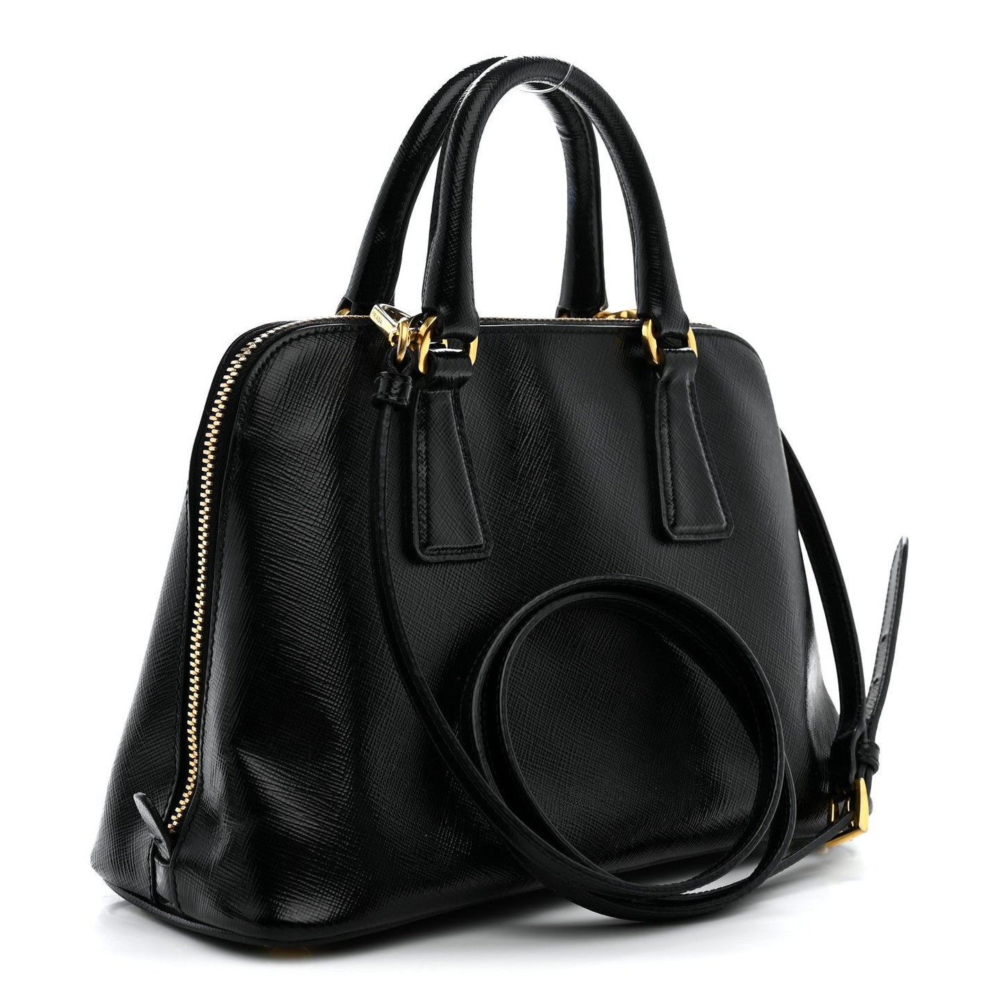 Saffiano Lux Small Promenade Tote Black