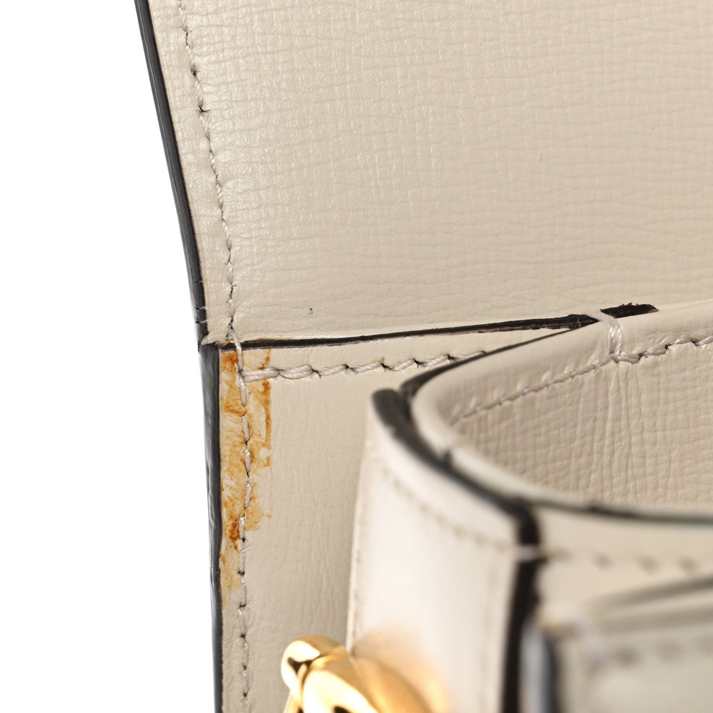 GG Supreme Monogram Horsebit 1955 Shoulder Bag Beige Mystic White