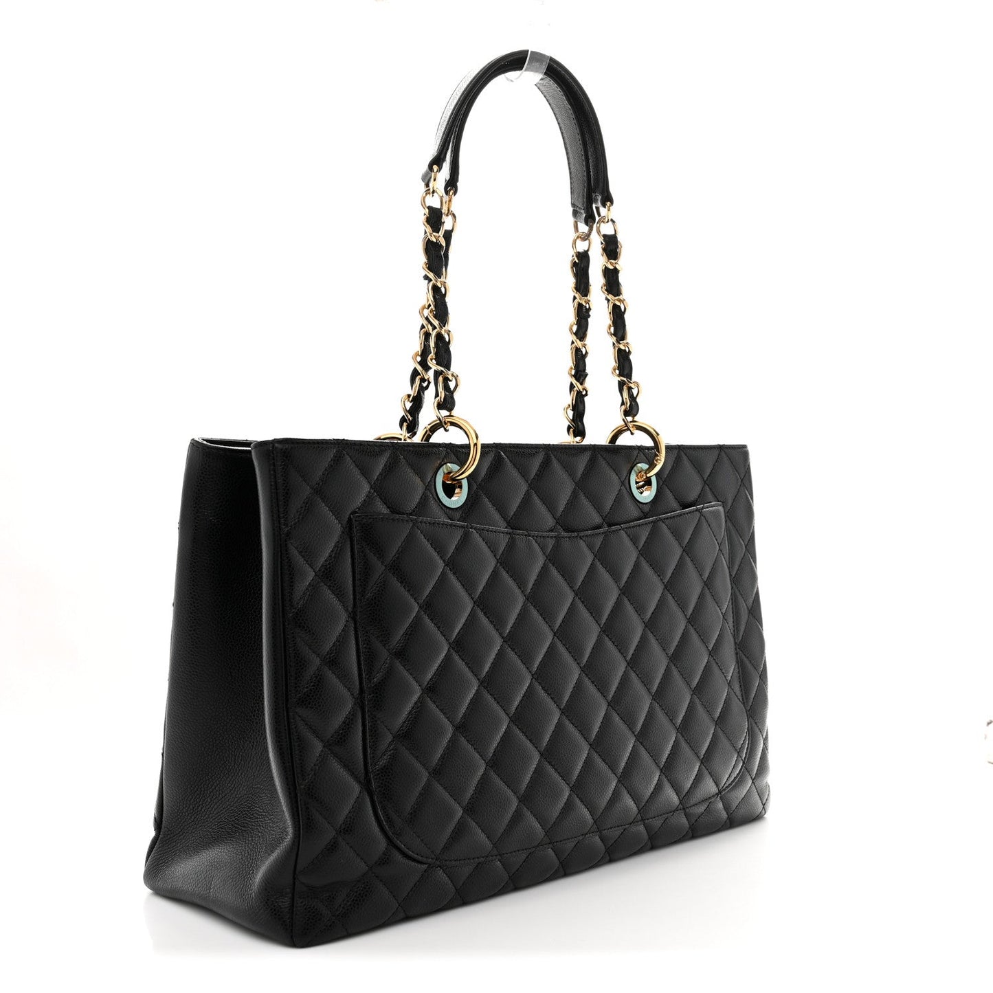 Caviar Quilted XL Grand Shopping Tote GST Black