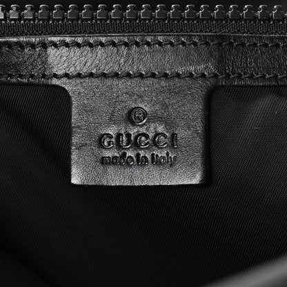Techno Canvas Web Double Buckle Backpack Black