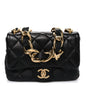 Lambskin Quilted Small Funky Town Flap Black