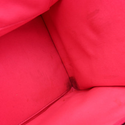 Drummed Calfskin Mini Luggage Fluo Pink