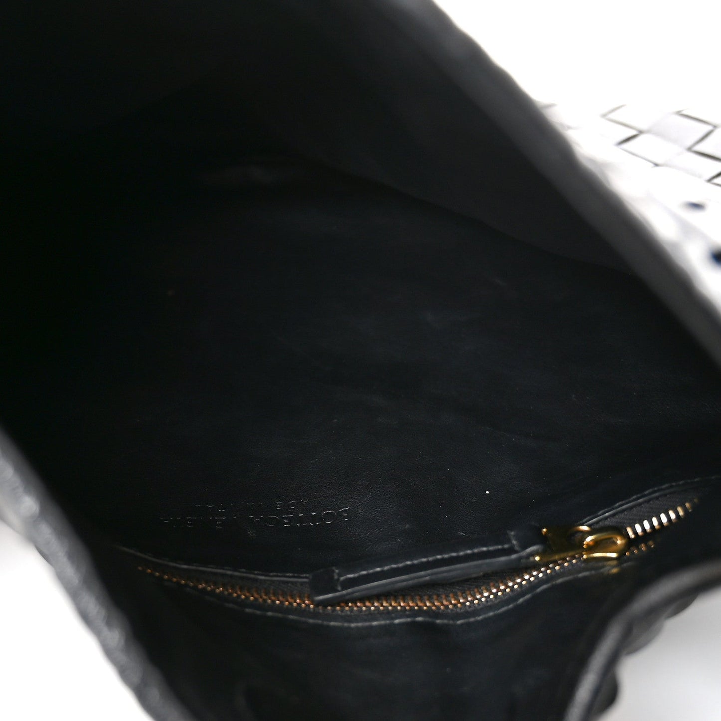 Calfskin Intrecciato Small Hop Black