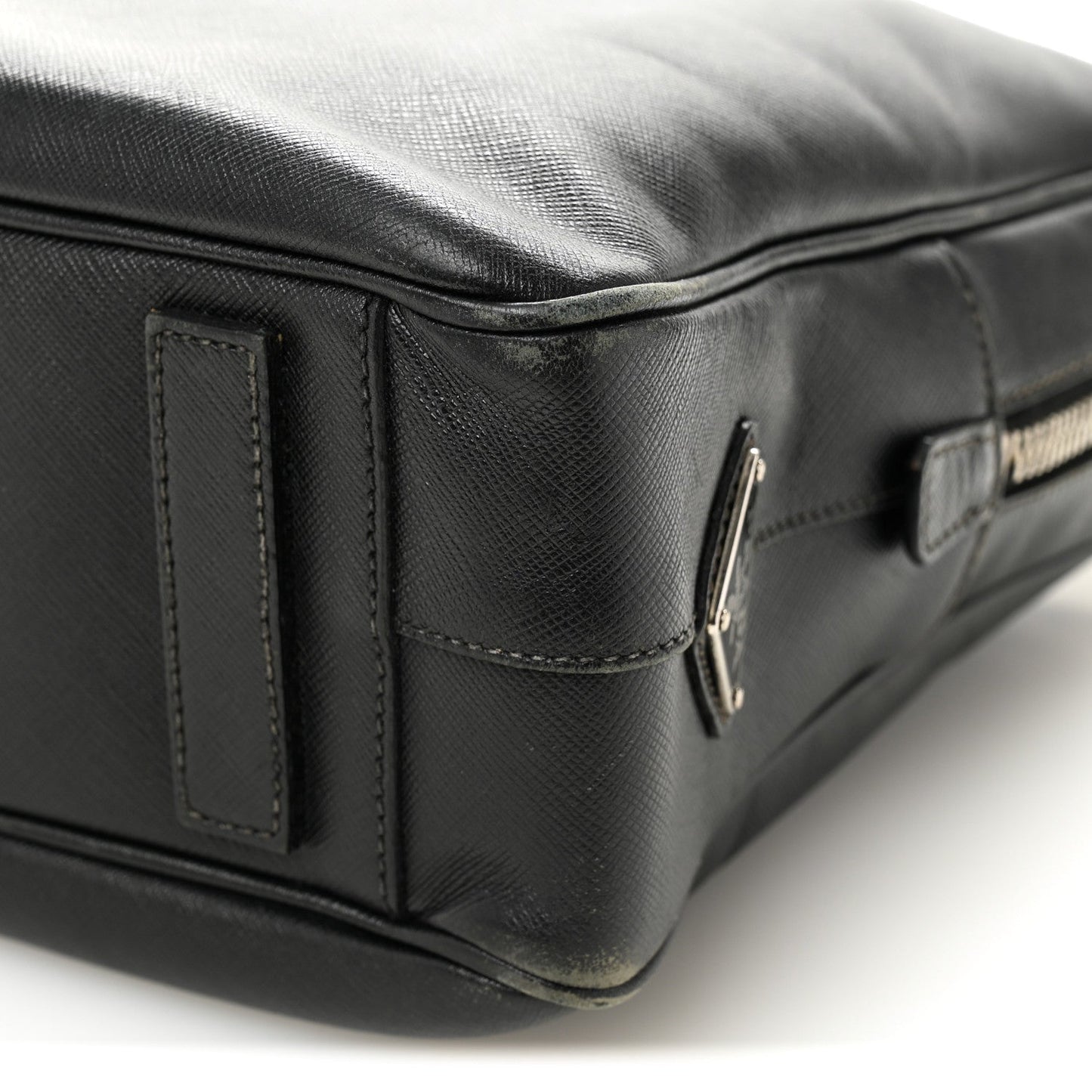 Saffiano Travel Briefcase Black
