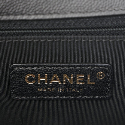 Caviar Quilted New Medium Boy Flap Black