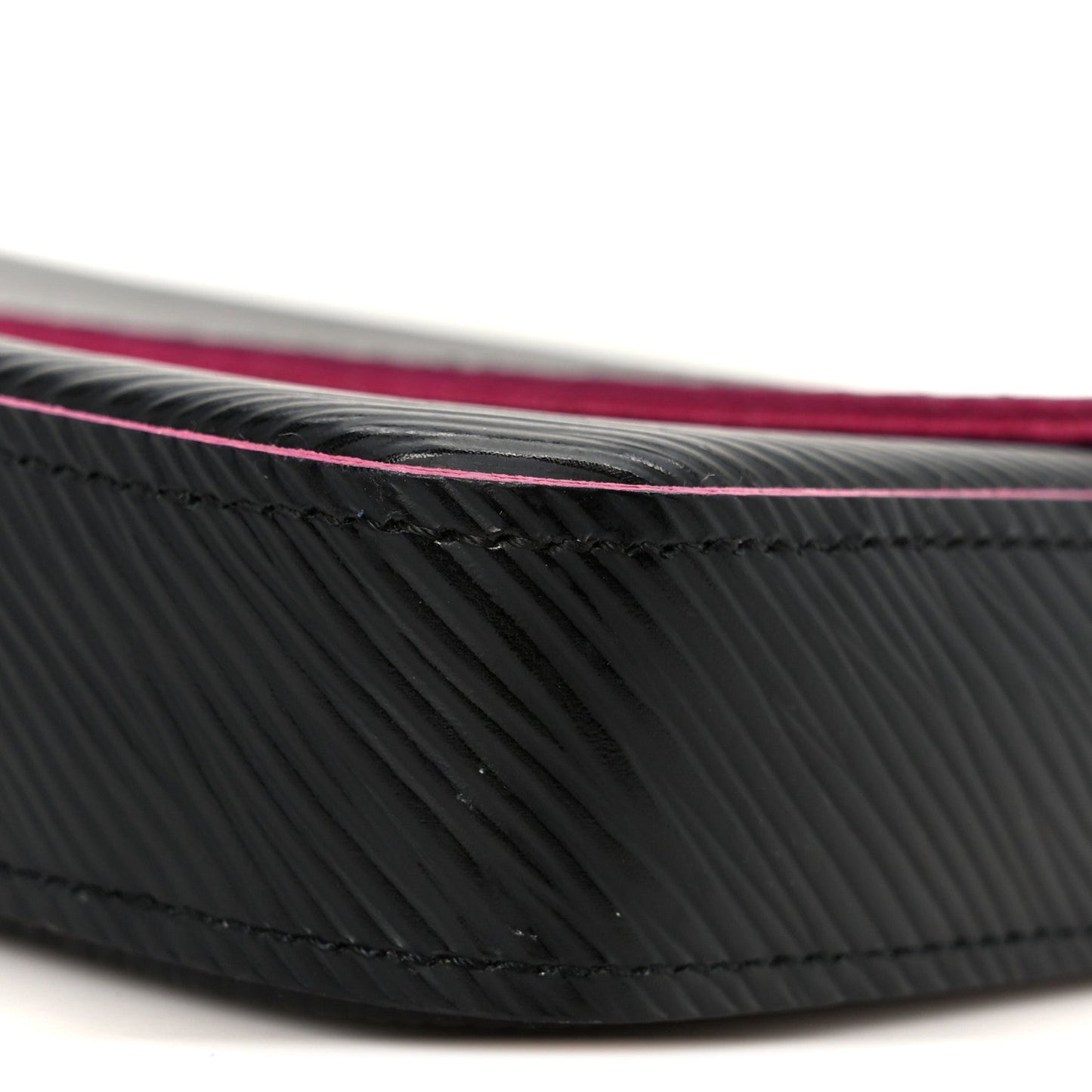 Epi Pochette Felicie Black Hot Pink