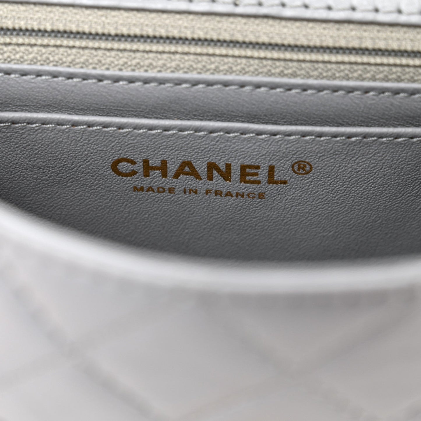 Aged Calfskin Quilted 2.55 Reissue Mini Flap Grey