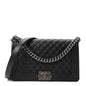 Caviar Quilted New Medium Boy Flap Black