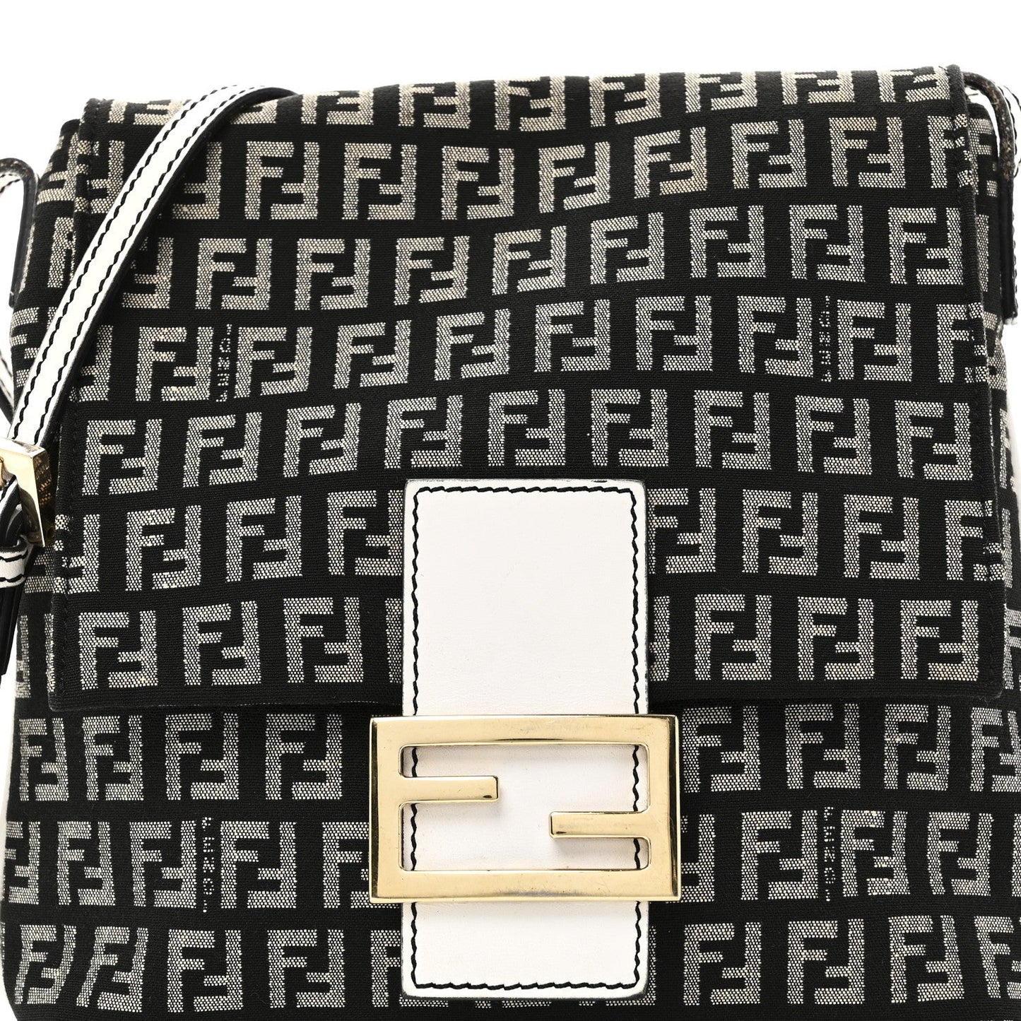 Zucchino Tube Messenger Bag Black White