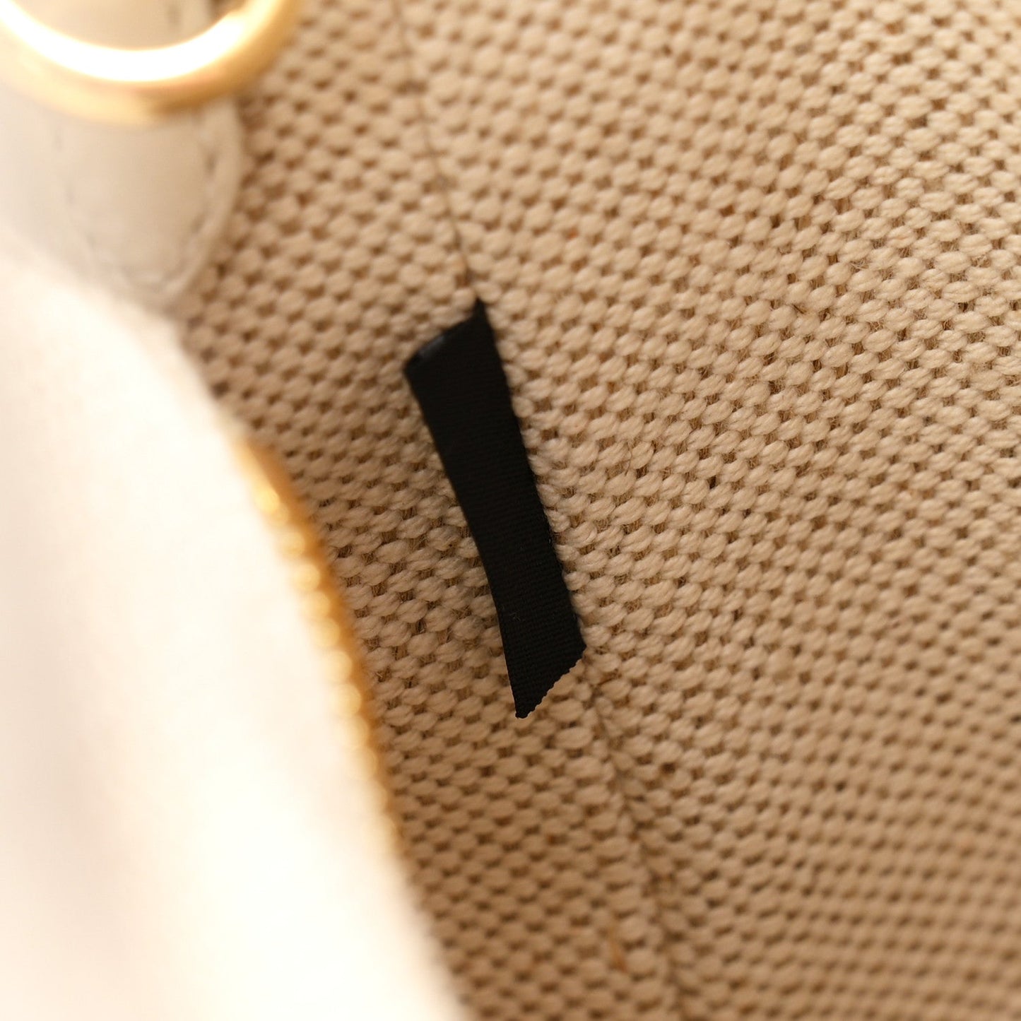 Wicker Canvas Mini Tote Naturale White