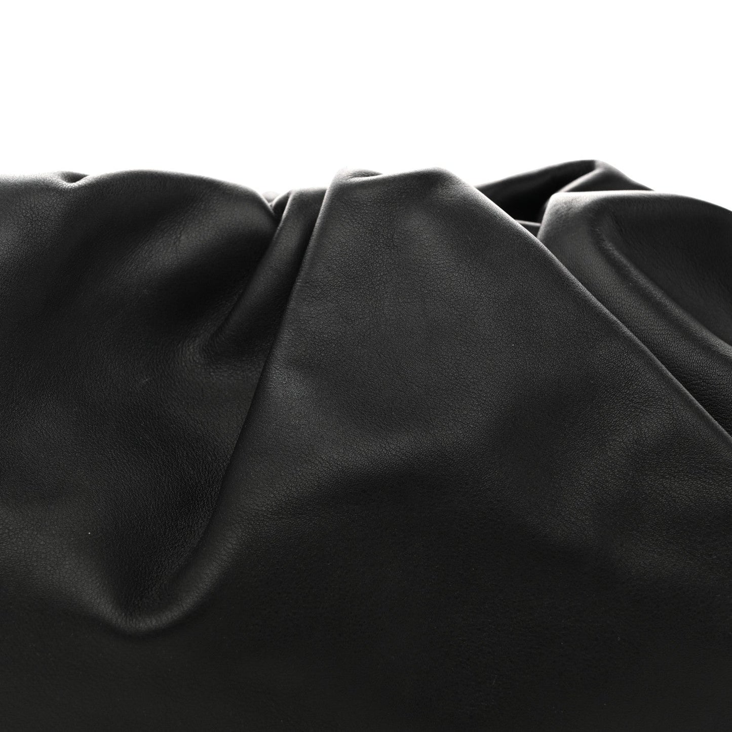 Smooth Butter Calf The Pouch Oversized Clutch Black