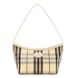 Coated Canvas Vintage Check Calfskin Mini Highlands Shoulder Bag Light Beige