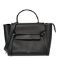 Grained Calfskin Mini Belt Bag Black
