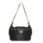Washed Denim Quilted Mini Chanel 25 Handbag Black