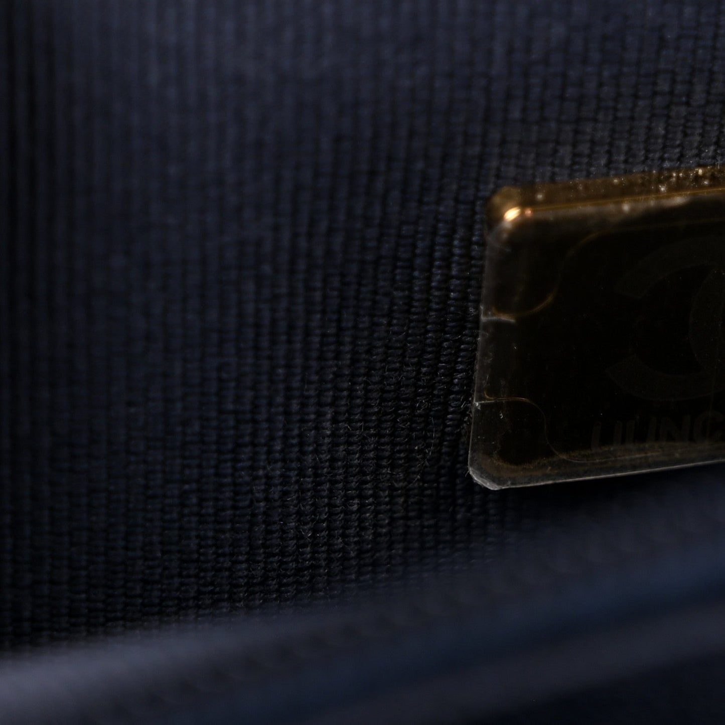 Lambskin Quilted Hold The Line Wallet On Chain WOC Dark Blue