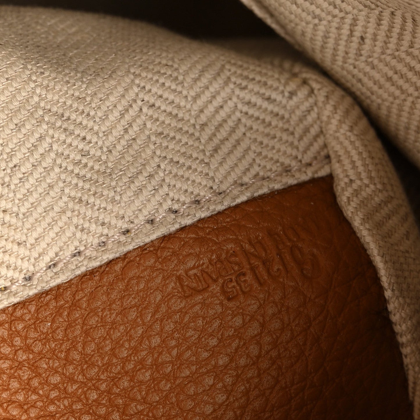Grained Calfskin Small Puzzle Bag Tan