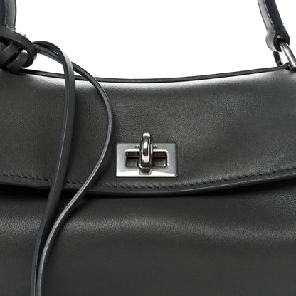Natural Smooth Calfskin Mini Rodeo Top Handle Handbag Grey
