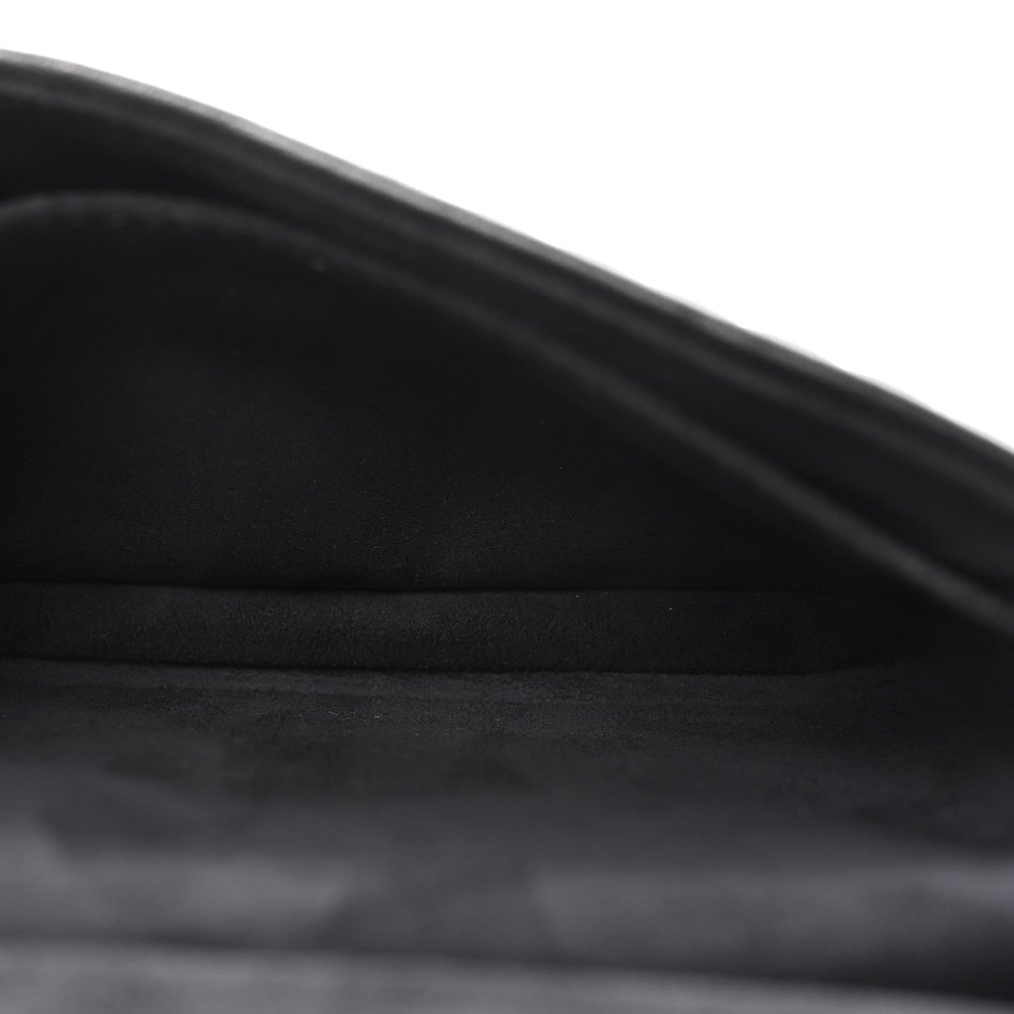 Shiny Nappa Trapuntata Micro Double Baguette Black