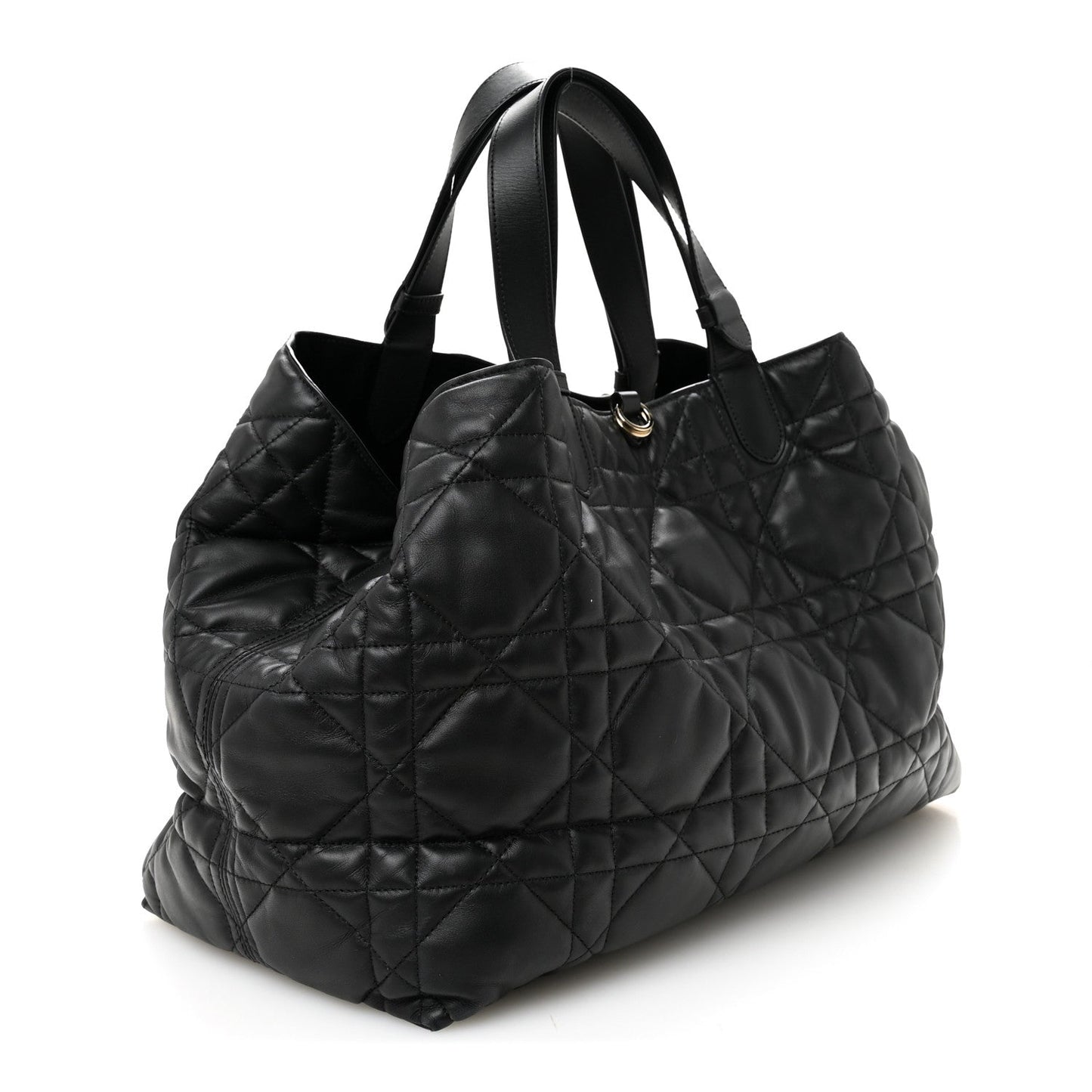 Calfskin Macrocannage Medium Toujours Black