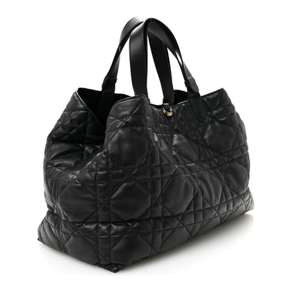 Calfskin Macrocannage Medium Toujours Black