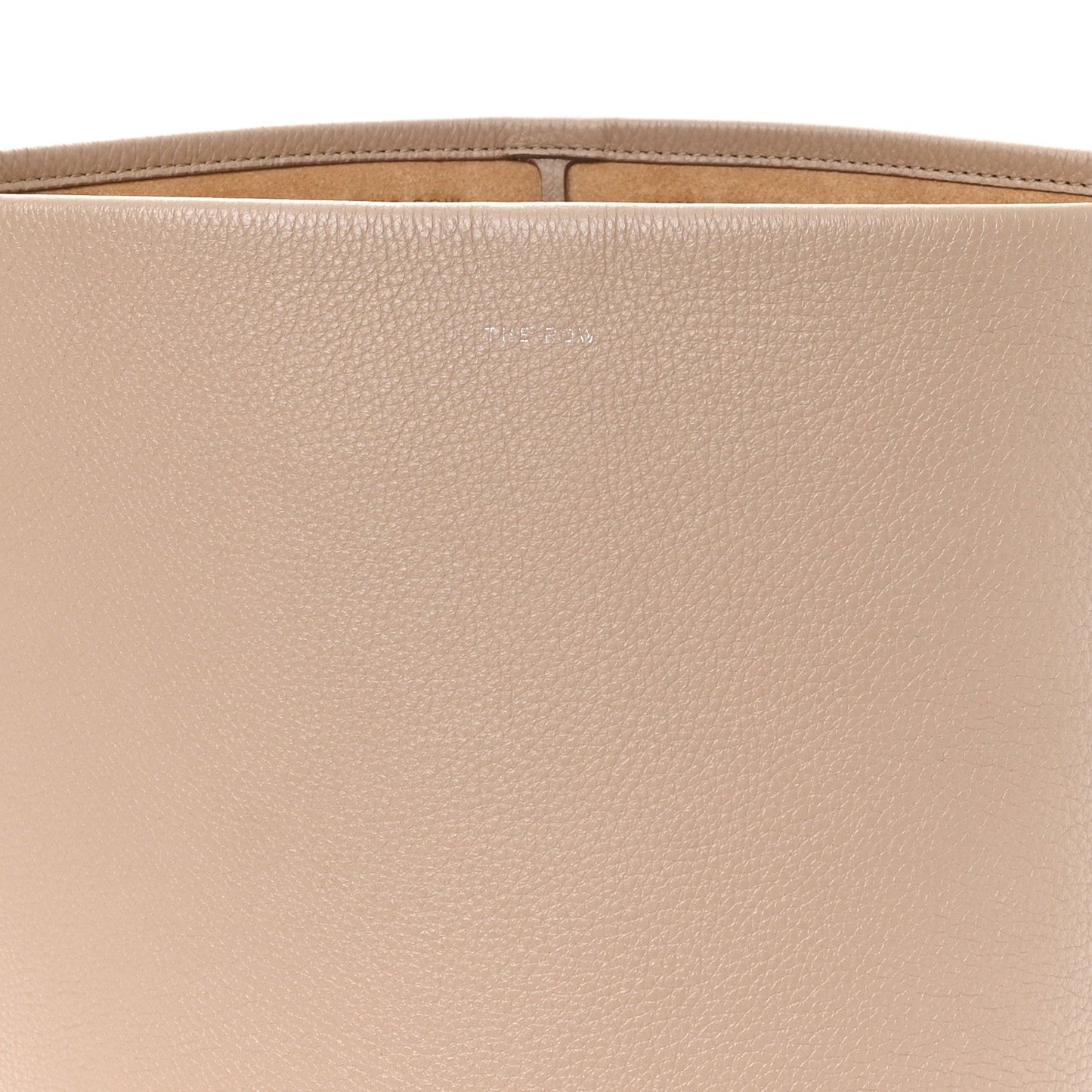 Grained Calfskin Medium N/S Park Tote Dark Taupe
