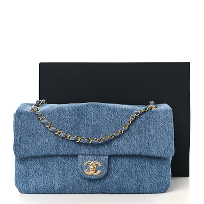 Denim Small Souplissimo Maxi Flap Blue