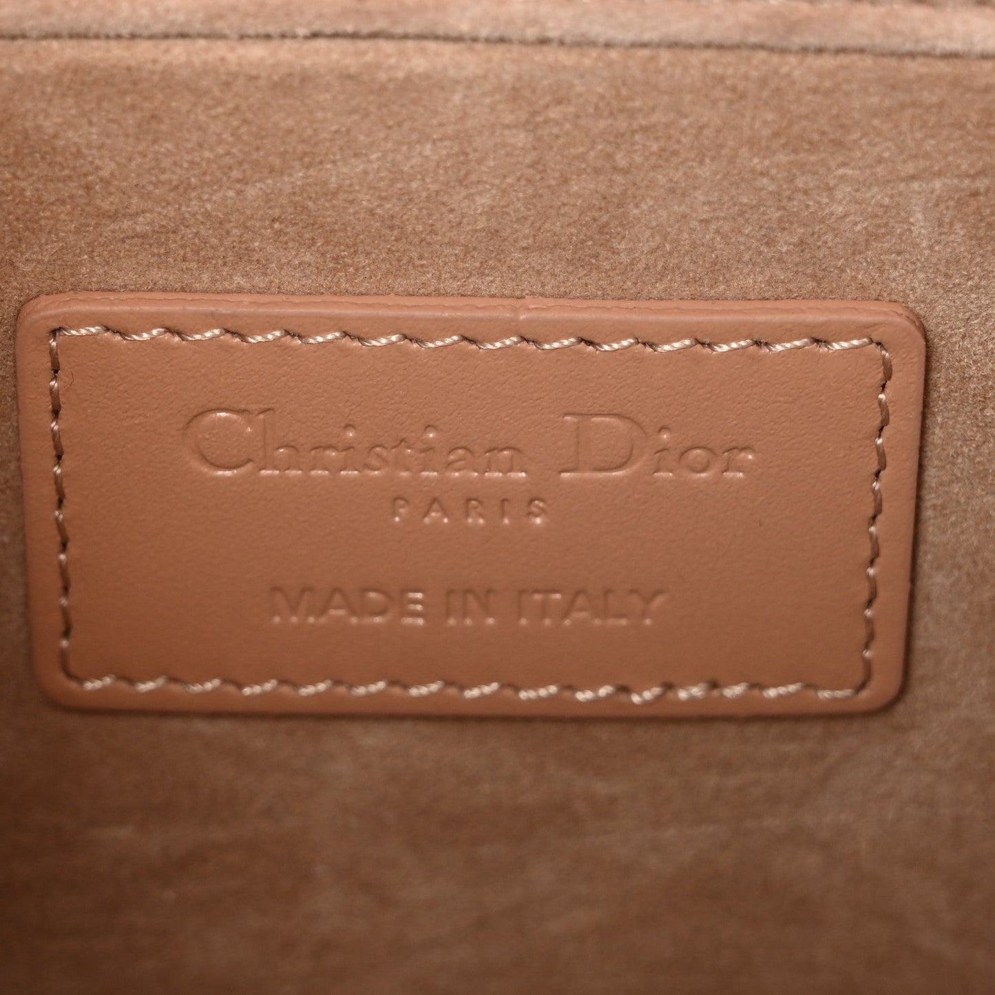 Calfskin Cannage Diamond Medium Lady D-Joy Rose Des Vents